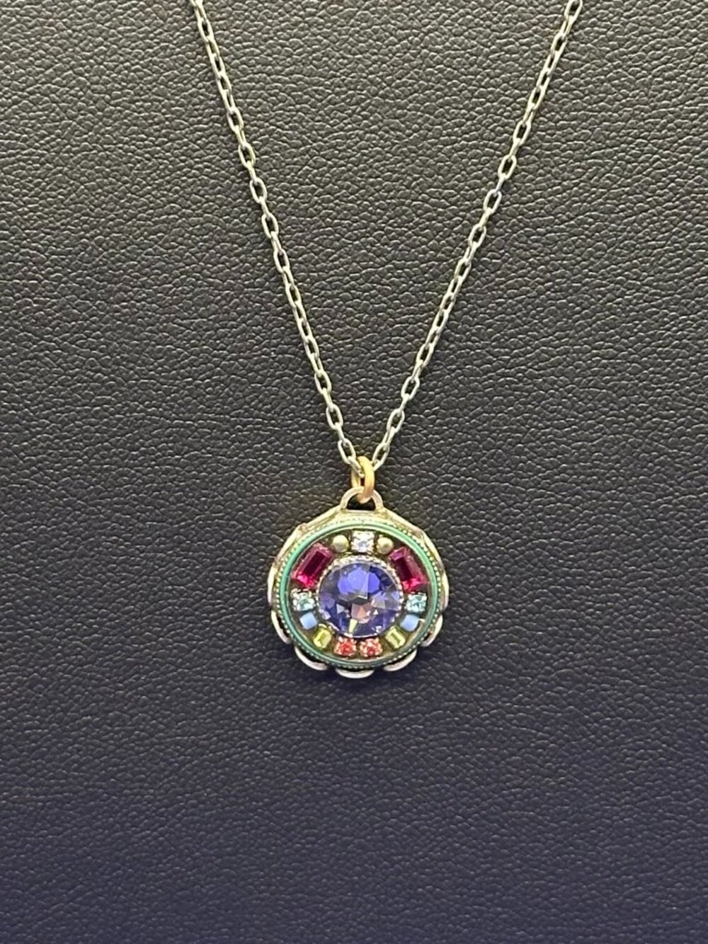 Firefly Swarovski Crystal Multiple Stone Pendant Necklace - Picture 5 of 15